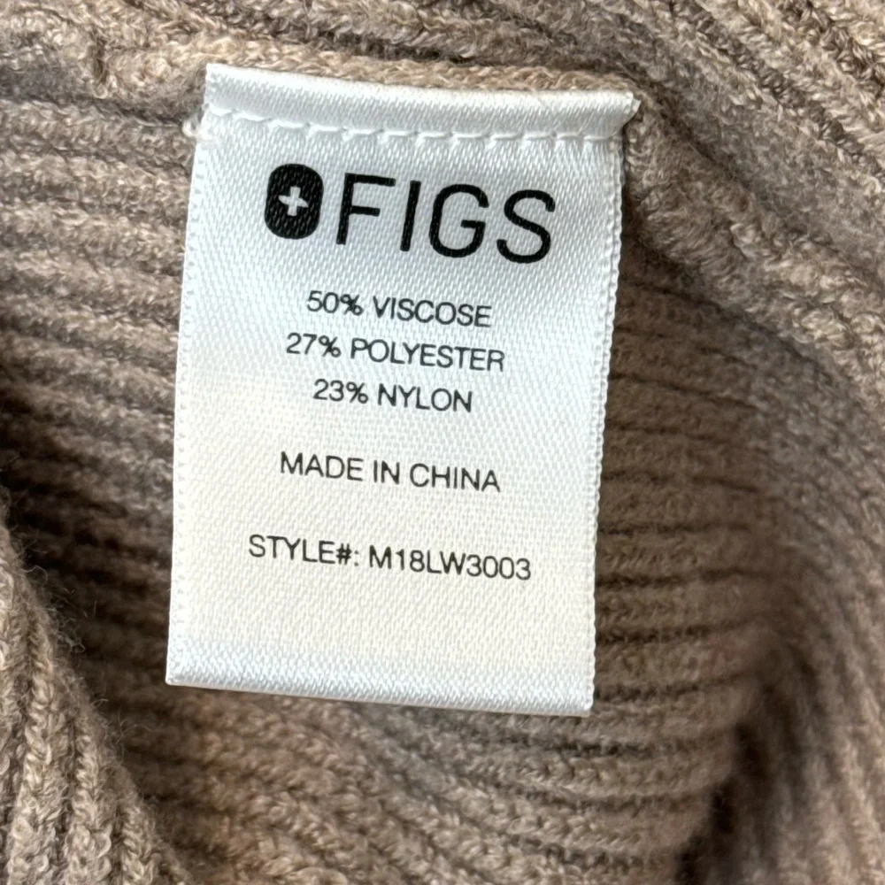 Figs Knit Tan Sweater Size XL